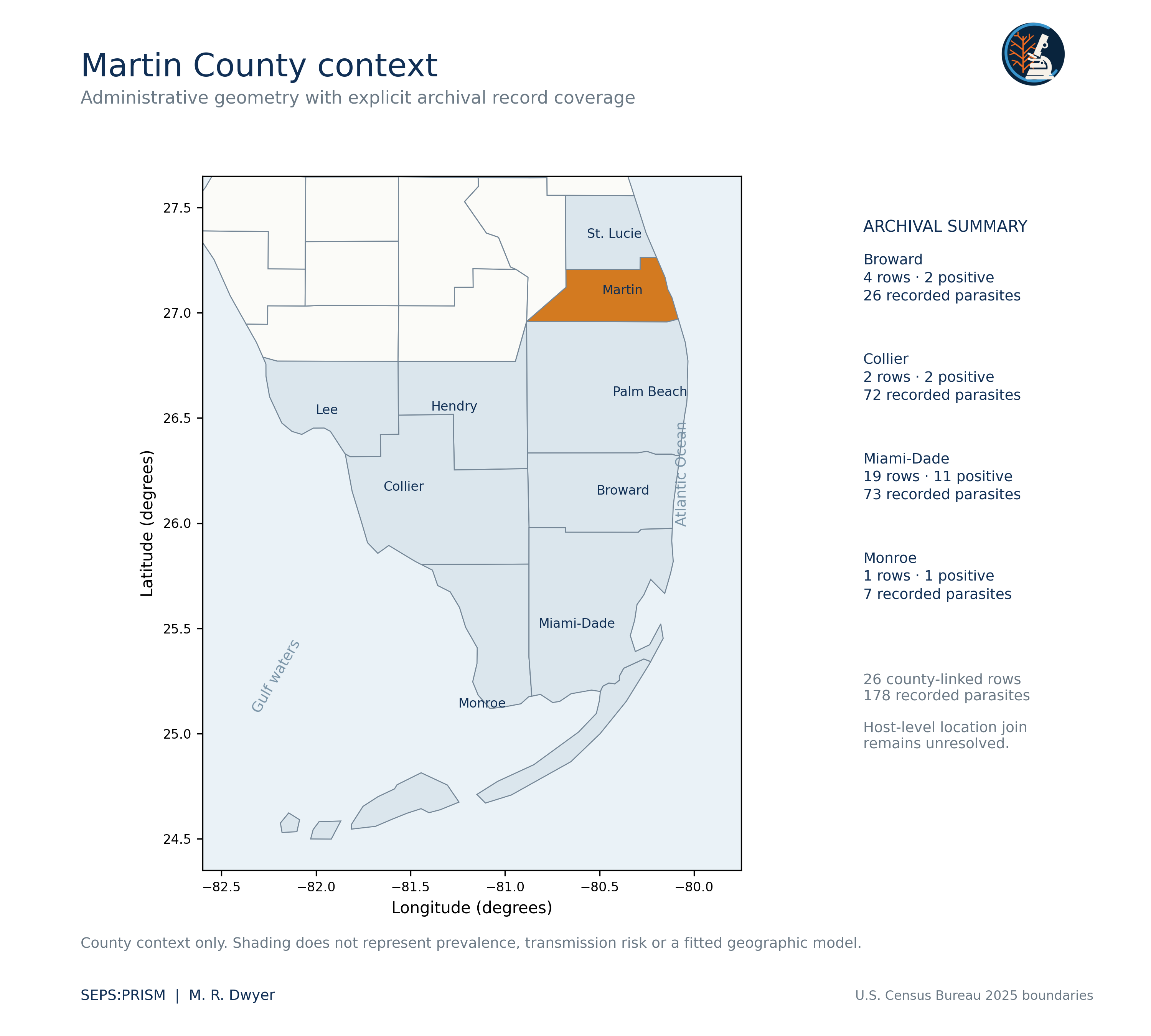 Map Martin County Context