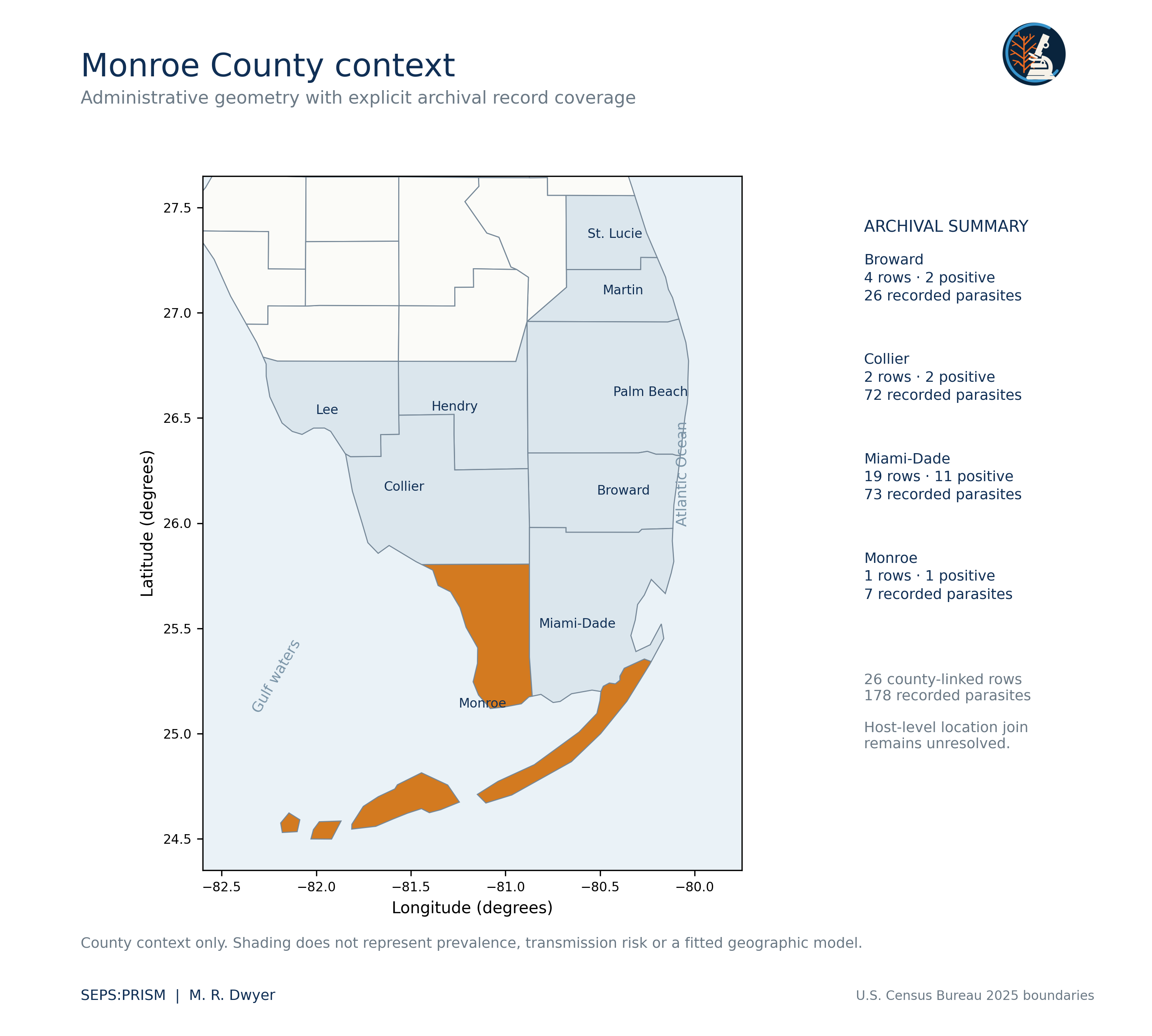 Map Monroe County Context