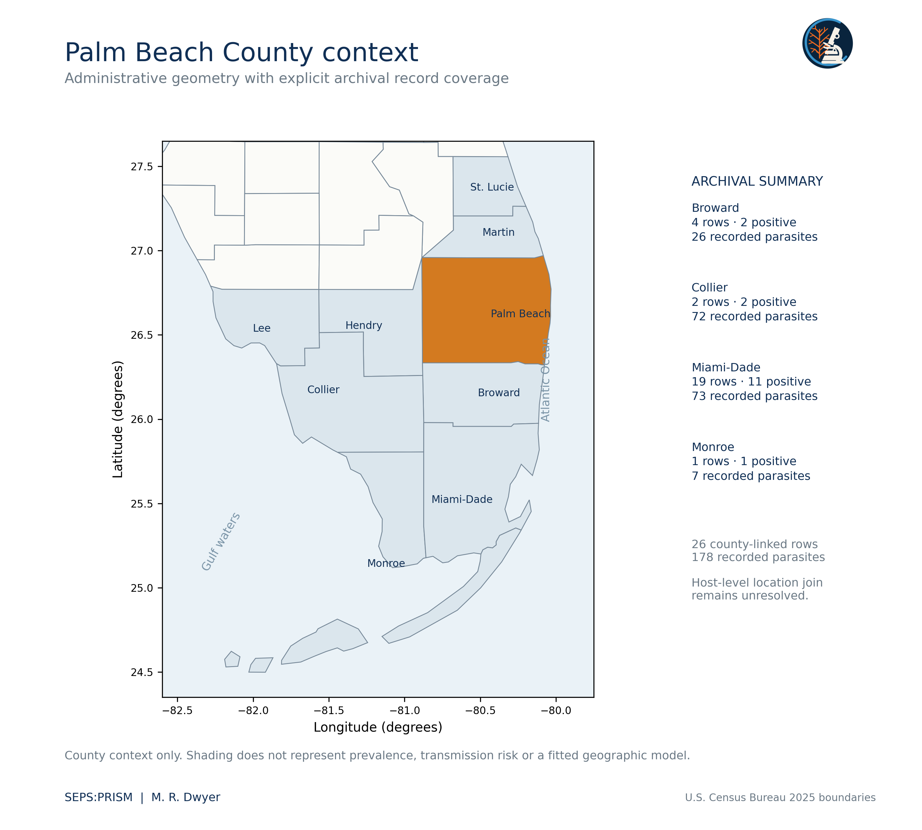 Map Palm Beach County Context
