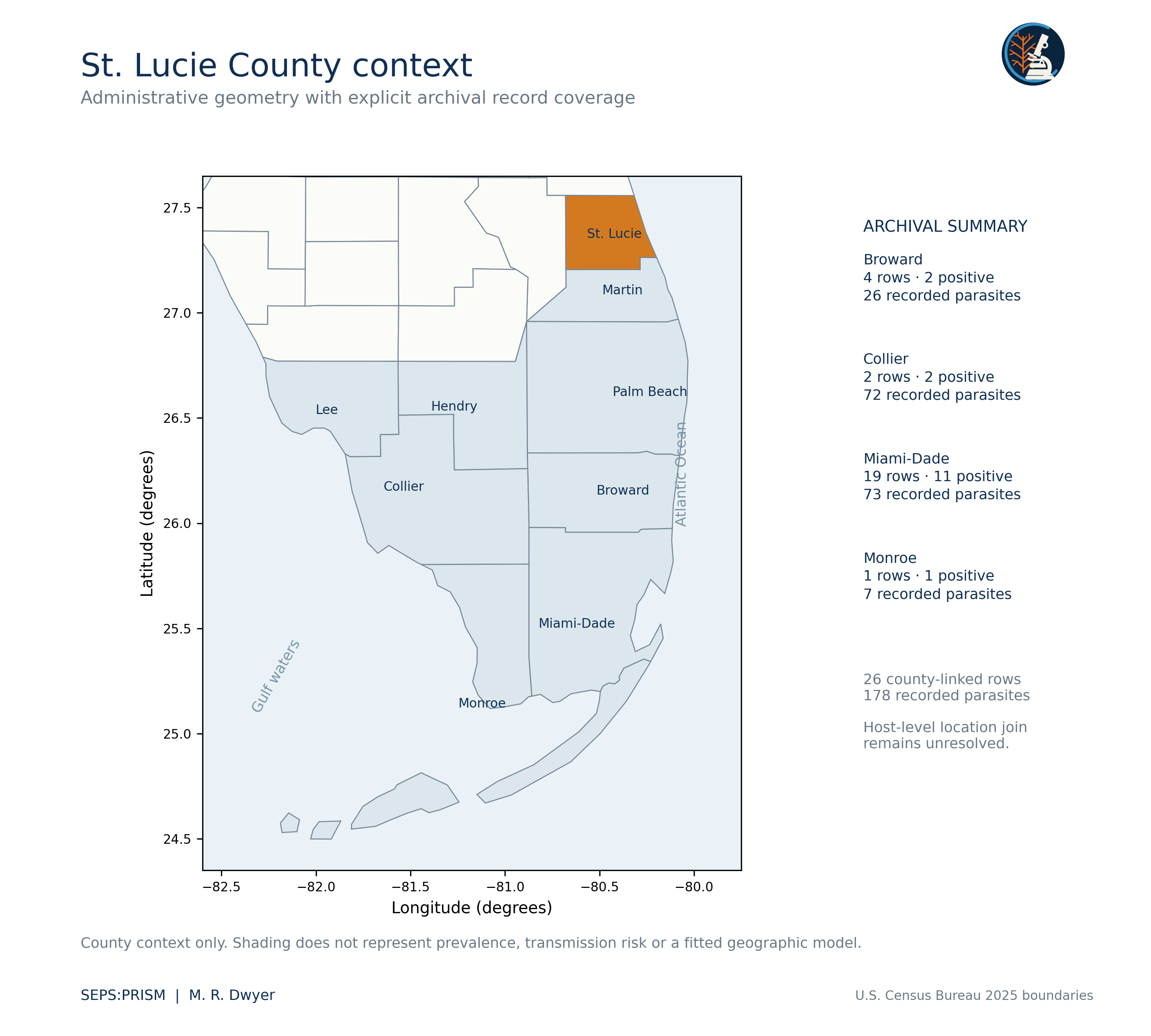 Map St. Lucie County Context